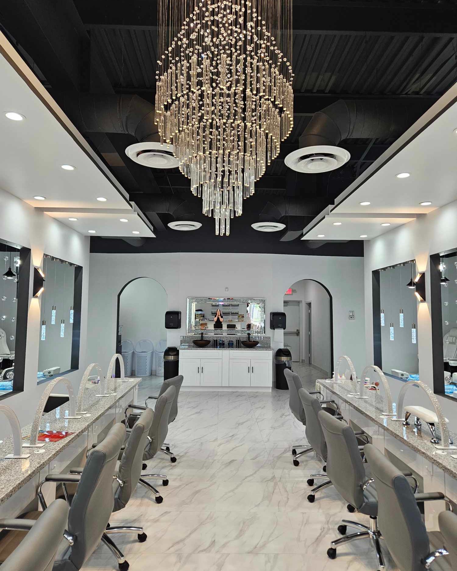 Pedicure chairs inside Sunterra Nails & Spa